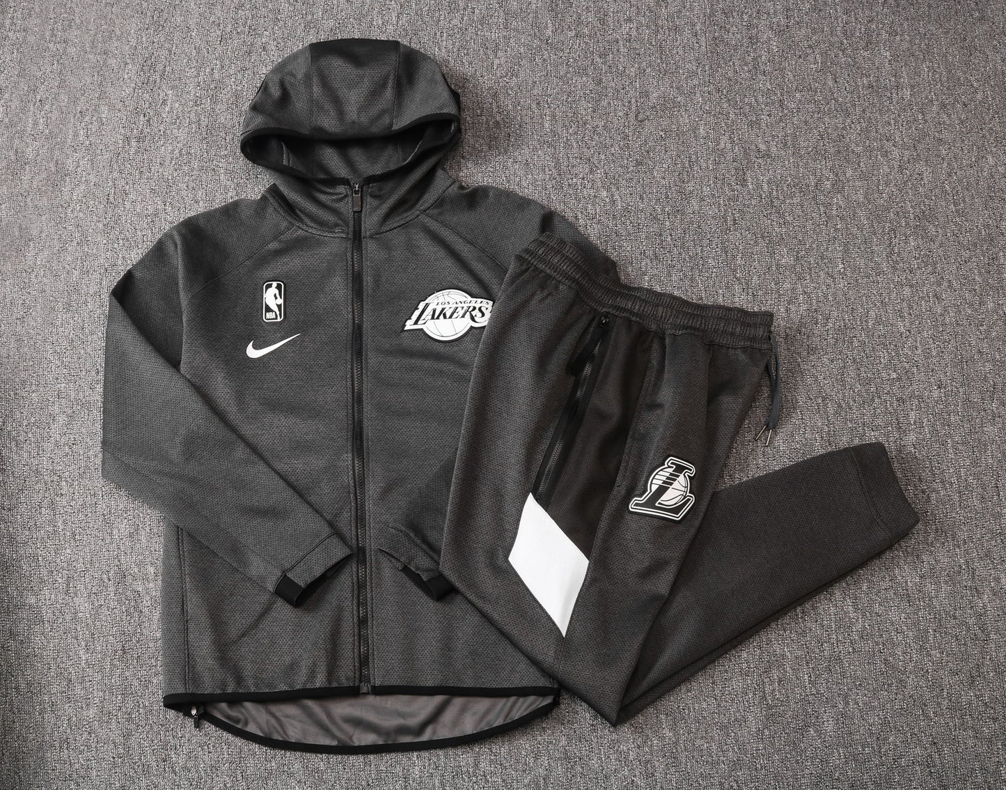 Conjunto Nike NBA Therma Flex Los Angeles Lakers Preto Treino