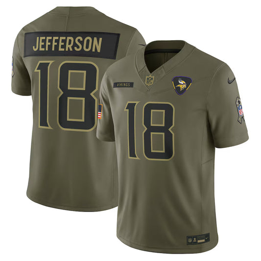 Camisa NFL Minnesota Vikings Vapor F.U.S.E. Limited Jersey Salute To Service 2025