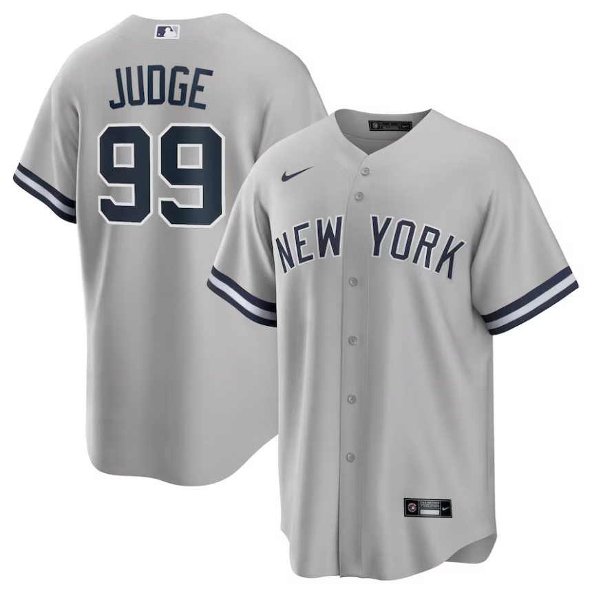 Jersey New York Yankees Cinza Torcedor Silkada