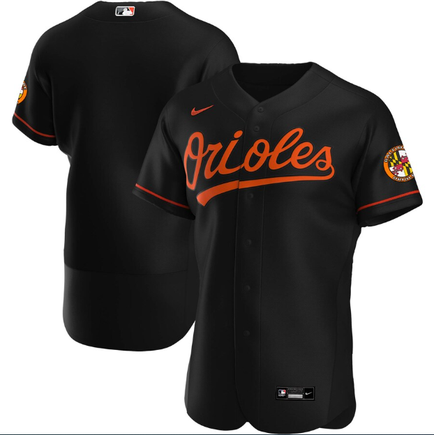 Jersey Baltimore Orioles Preta Authentic