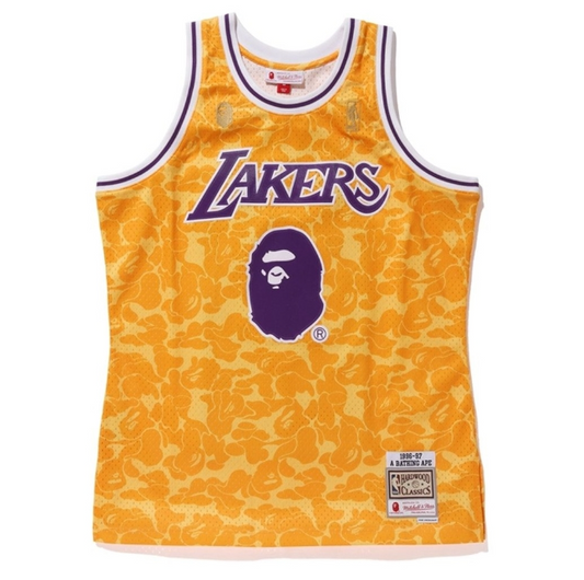 Regata Swingman BAPE X Los Angeles Lakers Mitchell & Ness Hardwood Classics 1996/97