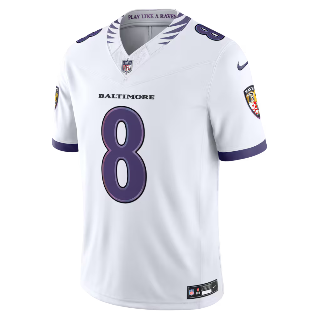 Camisa NFL Baltimore Ravens Vapor F.U.S.E. Limited 26/27 Jersey Branca