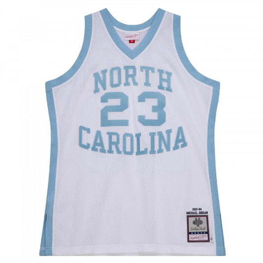 Regata Authentic NCAA North Carolina Michael Jordan 1983/84 Branca