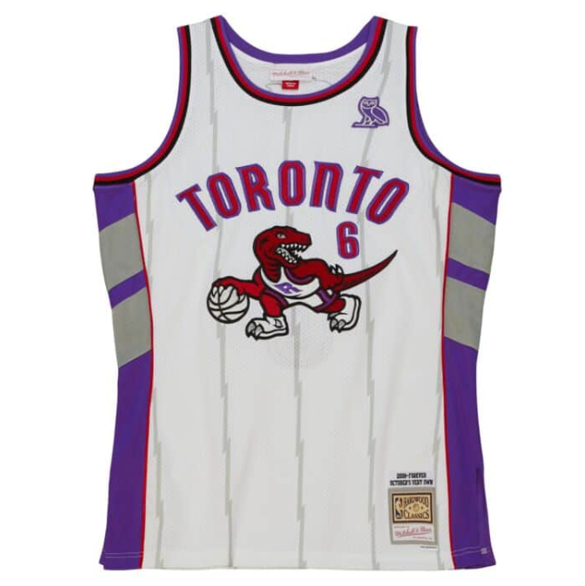 Regata Swingman Toronto Raptors OVO x Mitchell & Ness Branca
