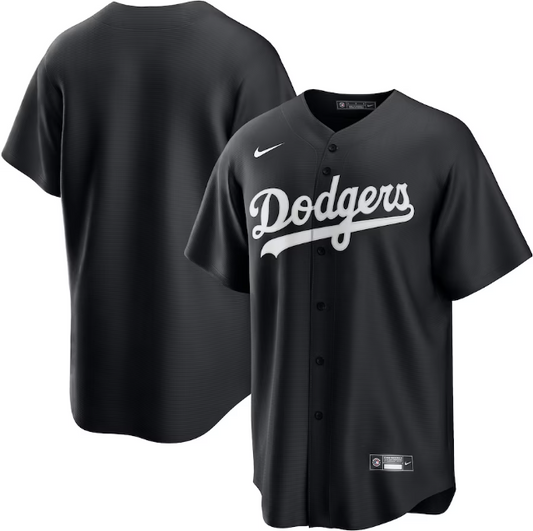 Jersey Los Angeles Dodgers Preta Torcedor