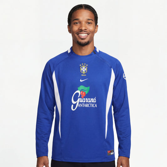 Brasil Manga Larga Entrenamiento suit 2002 Retro
