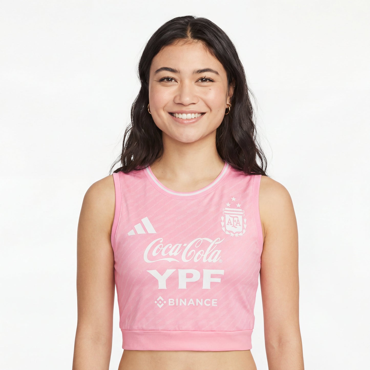 Argentina Feminino Cropped 25/26 Pink