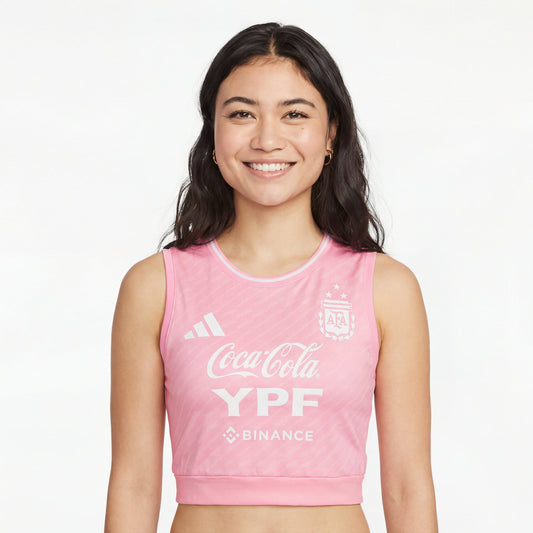 Argentina Feminino Cropped 25/26 Pink