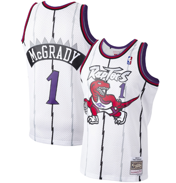 Regata Swingman Toronto Raptors Mitchell & Ness Hardwood Classics 1998/99 Branca