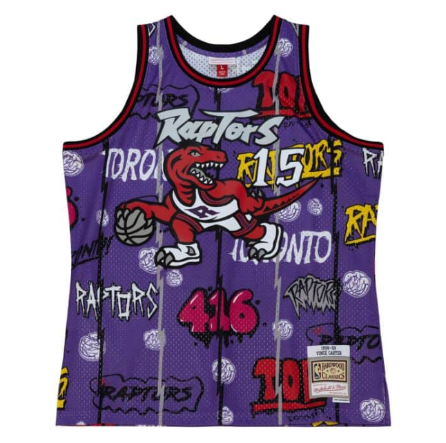 Regata Swingman Slap Sicker Toronto Raptors Mitchell & Ness 1998/99