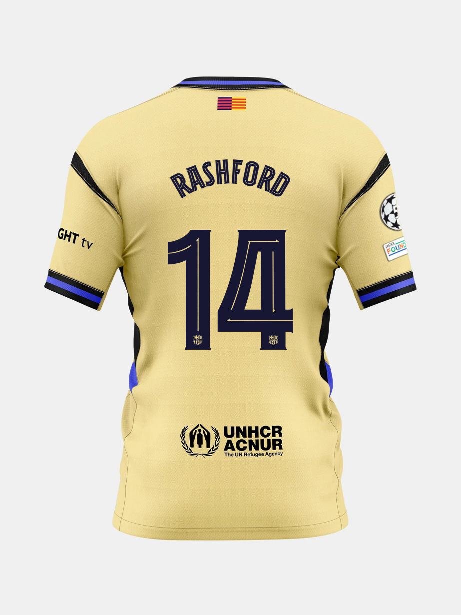 Camisa Away FC Barcelona 25/26 #14 RASHFORD